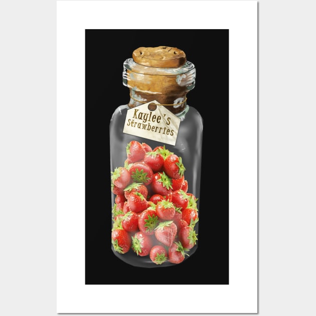 Strawberries for Kaylee Wall Art by drawnexplore